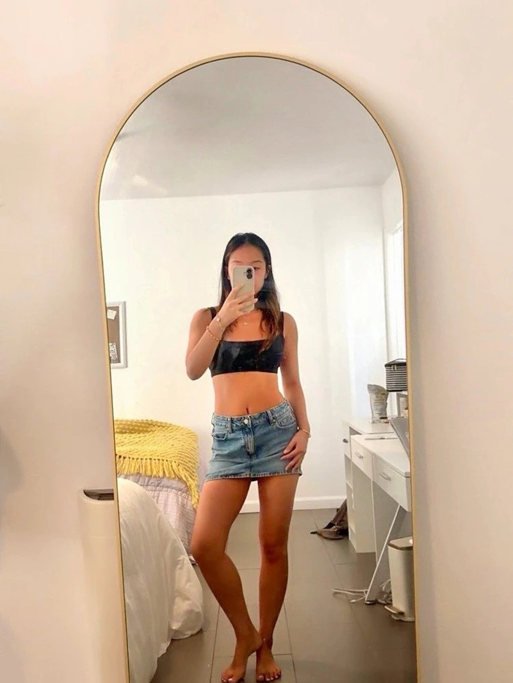 Pacsun Denim Jean Skirt Waist 25 Like New - Picture 3 of 4